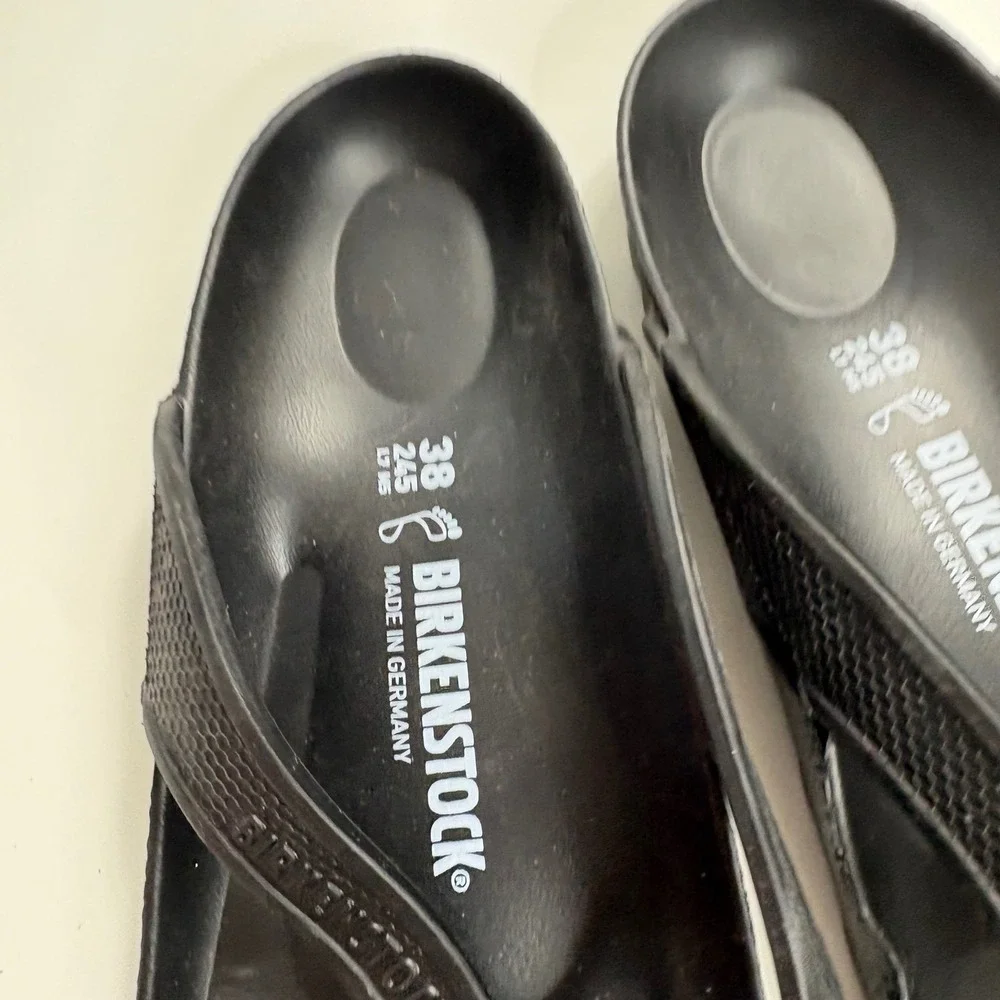 Birkenstock Gizeh EVA Black Waterproof Thong Sandals Womens 38 L7 M5